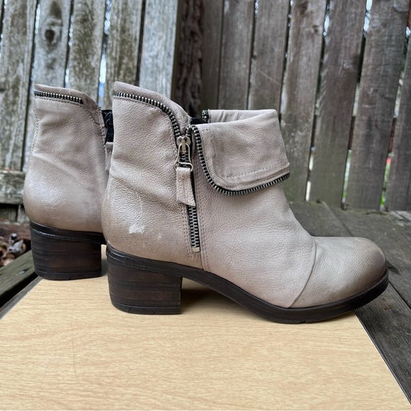 Miz Mooz Swish Leather Ankle Boots In Pebble Sz 40(9-9.5) - Picture 2 of 16